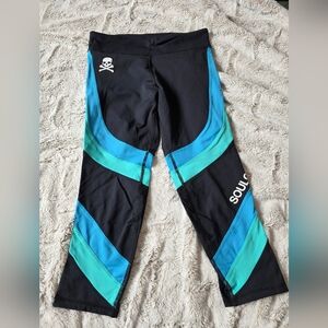 Black and Blue Athletic Leggings